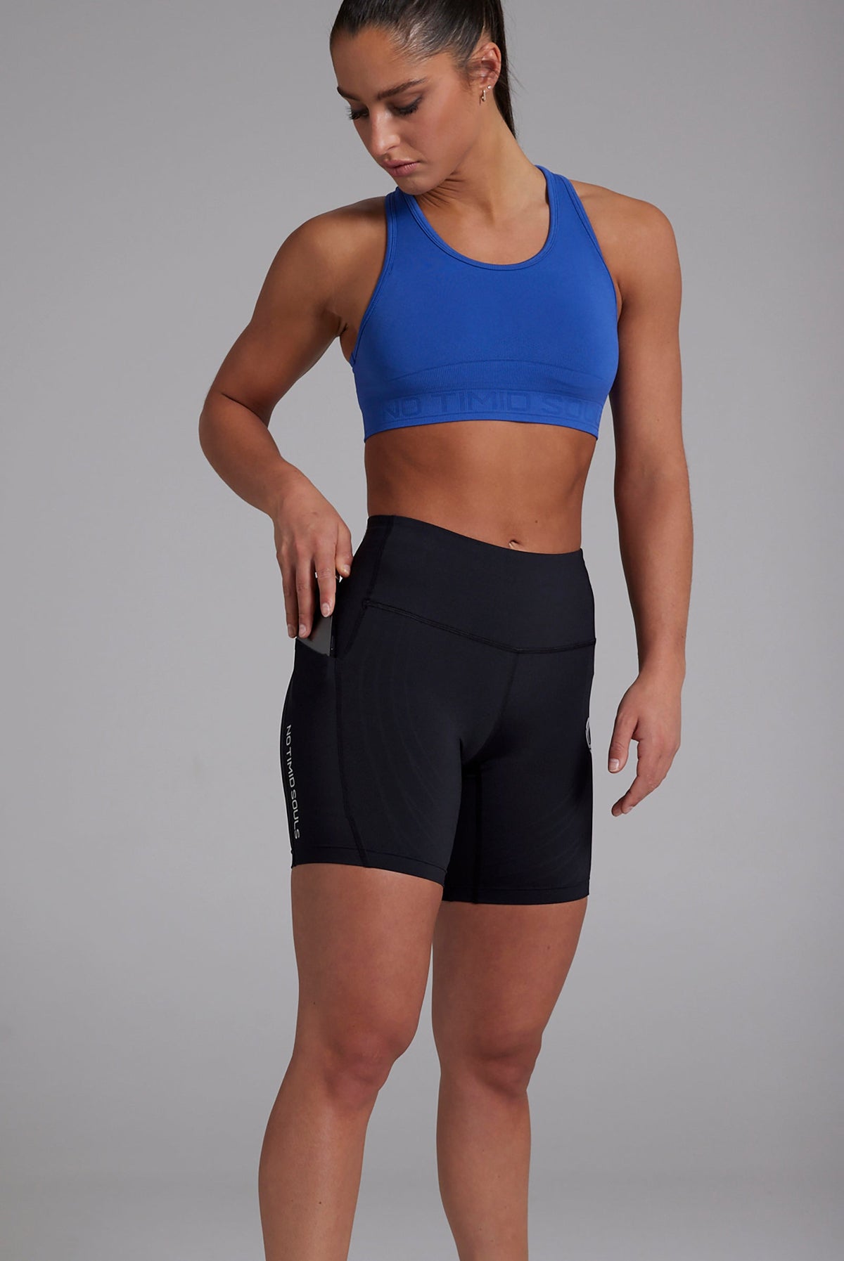 Women's POWERSENSE compression running shorts in New Black - product photo 7 of 7