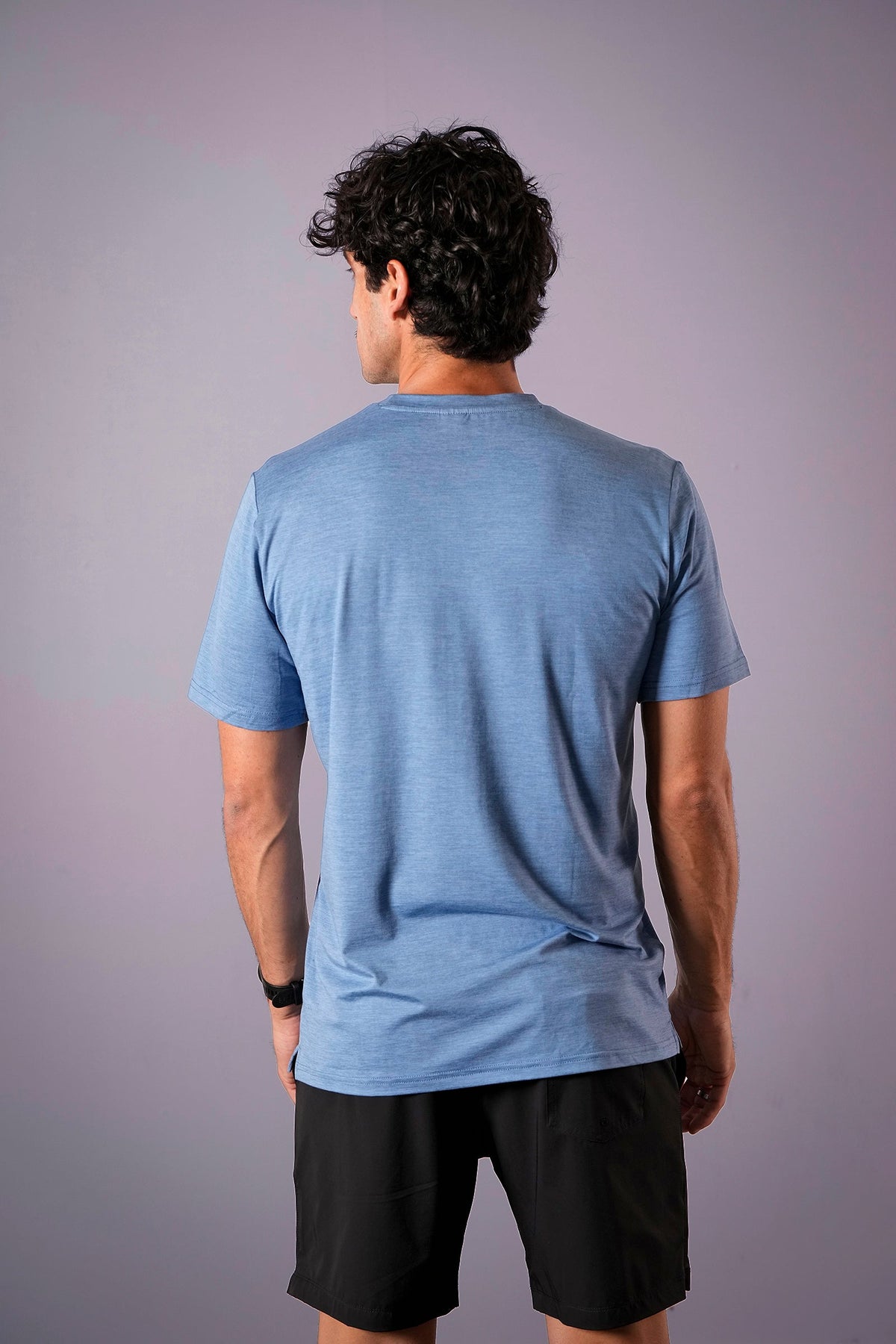 Men's Performance Luxe training top in Horizon Blue - product photo 4 of 4