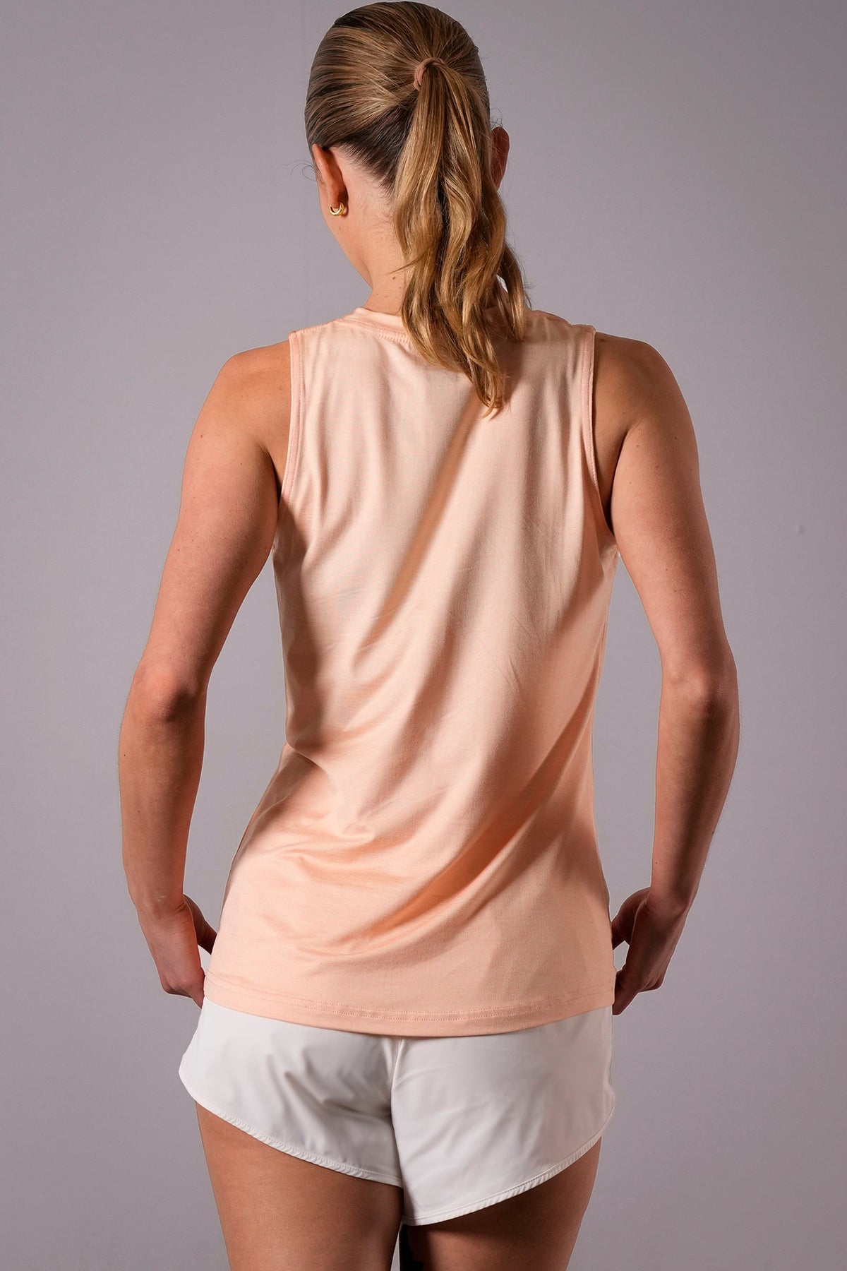 Women's Active Luxe training tank in Peach Crush - product photo 4 of 4
