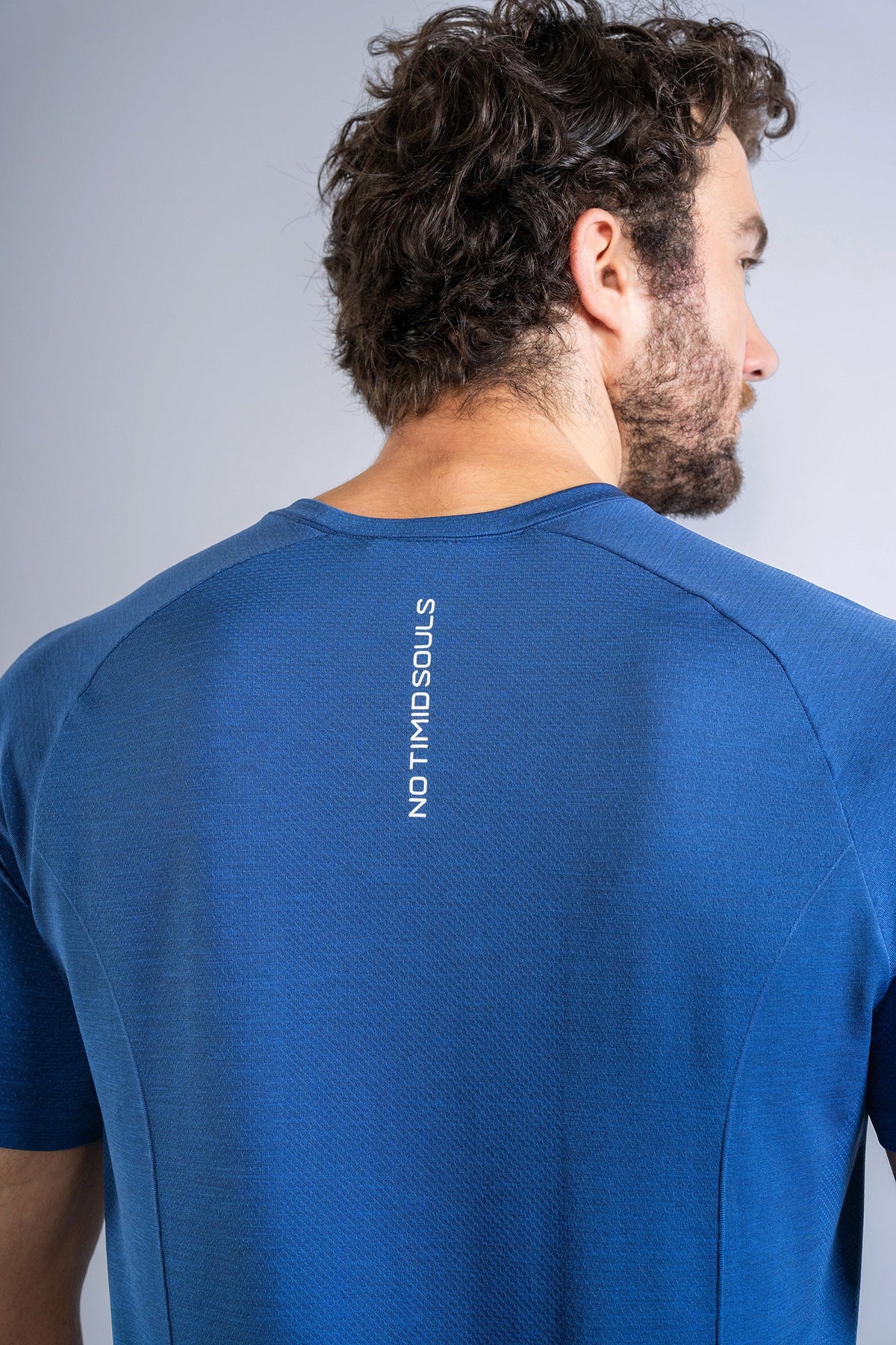 Men's GLIDE360 running top in Pacific Ocean Blue Marle - product photo 5 of 5