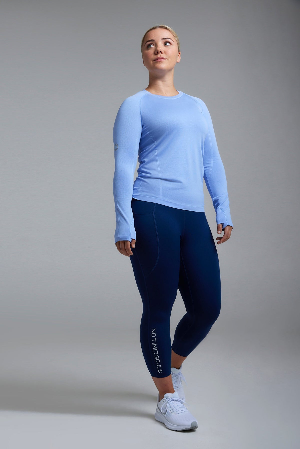 Women's GLIDE360 fitted long sleeve running top in California Sky - product photo 6 of 6