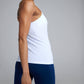 Women's GLIDE360 fitted running singlet in Griffith Observatory White - product photo 3 of 4