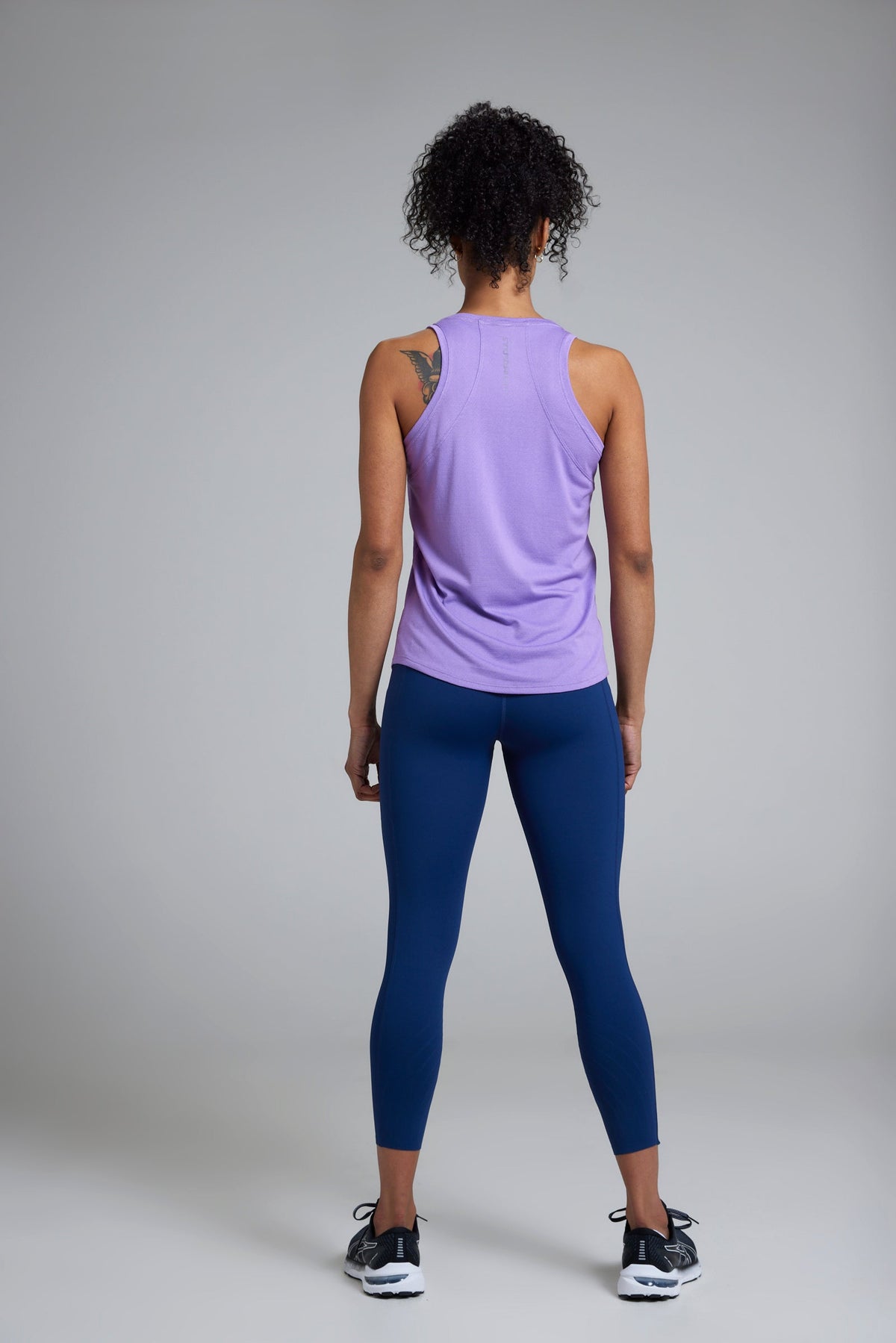 Women's FLOWDRY running tank in Jacaranda Trail - product photo 3 of 6