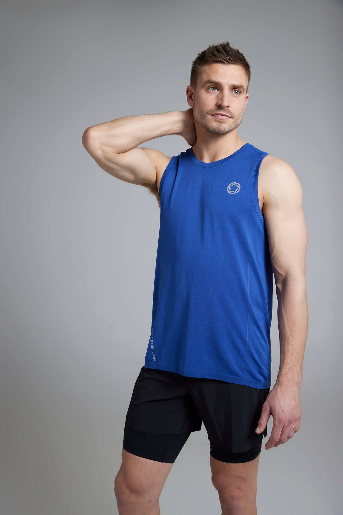 Men's GLIDE360 running singlet in Pacific Ocean Blue - product photo 2 of 4