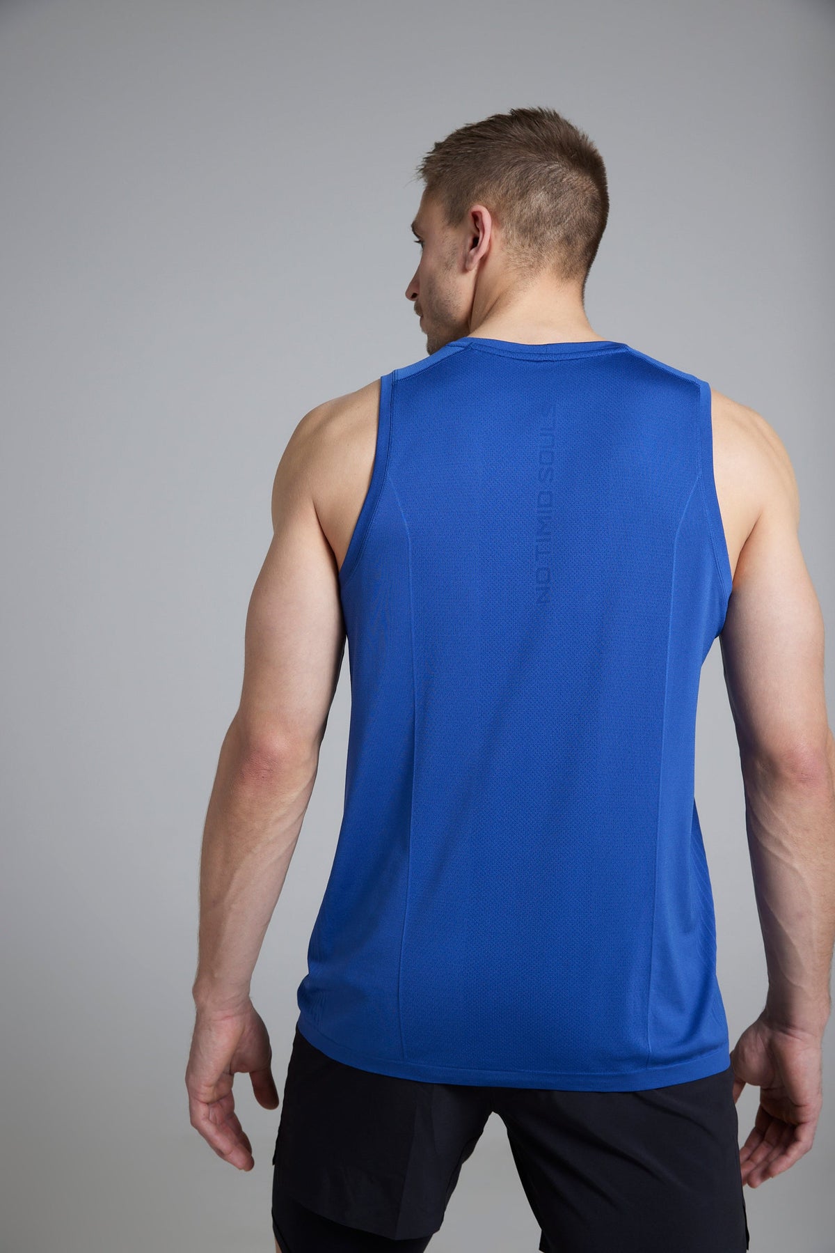 Men's GLIDE360 running singlet in Pacific Ocean Blue - product photo 3 of 4