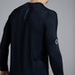 Men's AIRWRAP long sleeve running top in New Black - product photo 4 of 7