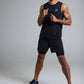 Men's GLIDE360 running singlet in New Black - product photo 2 of 8