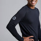 Men's GLIDE360 long sleeve running top in New Black - product photo 6 of 10