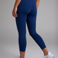 Women's POWERSENSE cropped compression running leggings in United in Navy - product photo 3 of 6