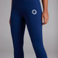 Women's POWERSENSE cropped compression running leggings in United in Navy - product photo 4 of 6
