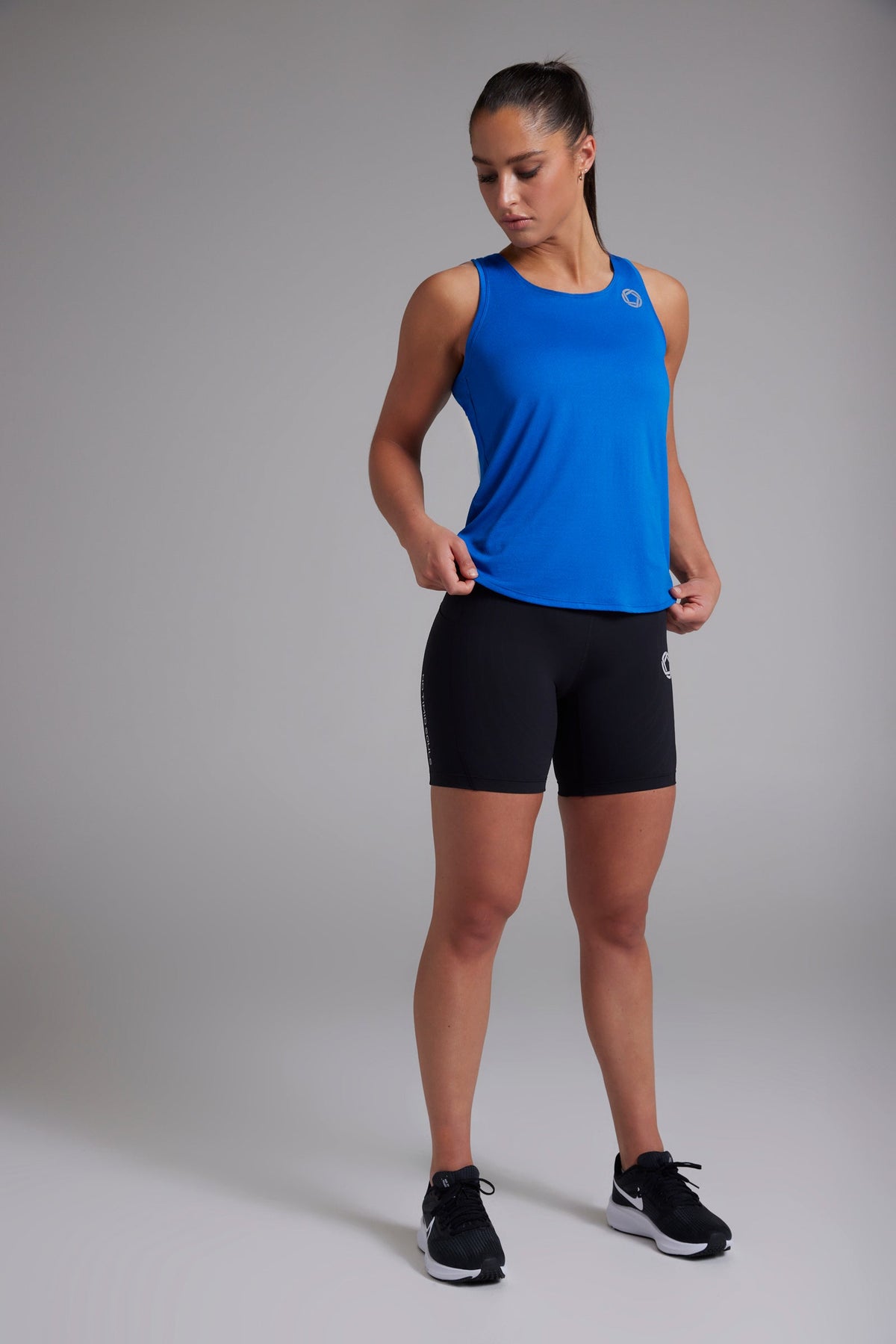 Women's FLOWDRY running tank in Pacific Ocean Blue - product photo 1 of 10