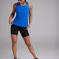 Women's FLOWDRY running tank in Pacific Ocean Blue - product photo 2 of 10