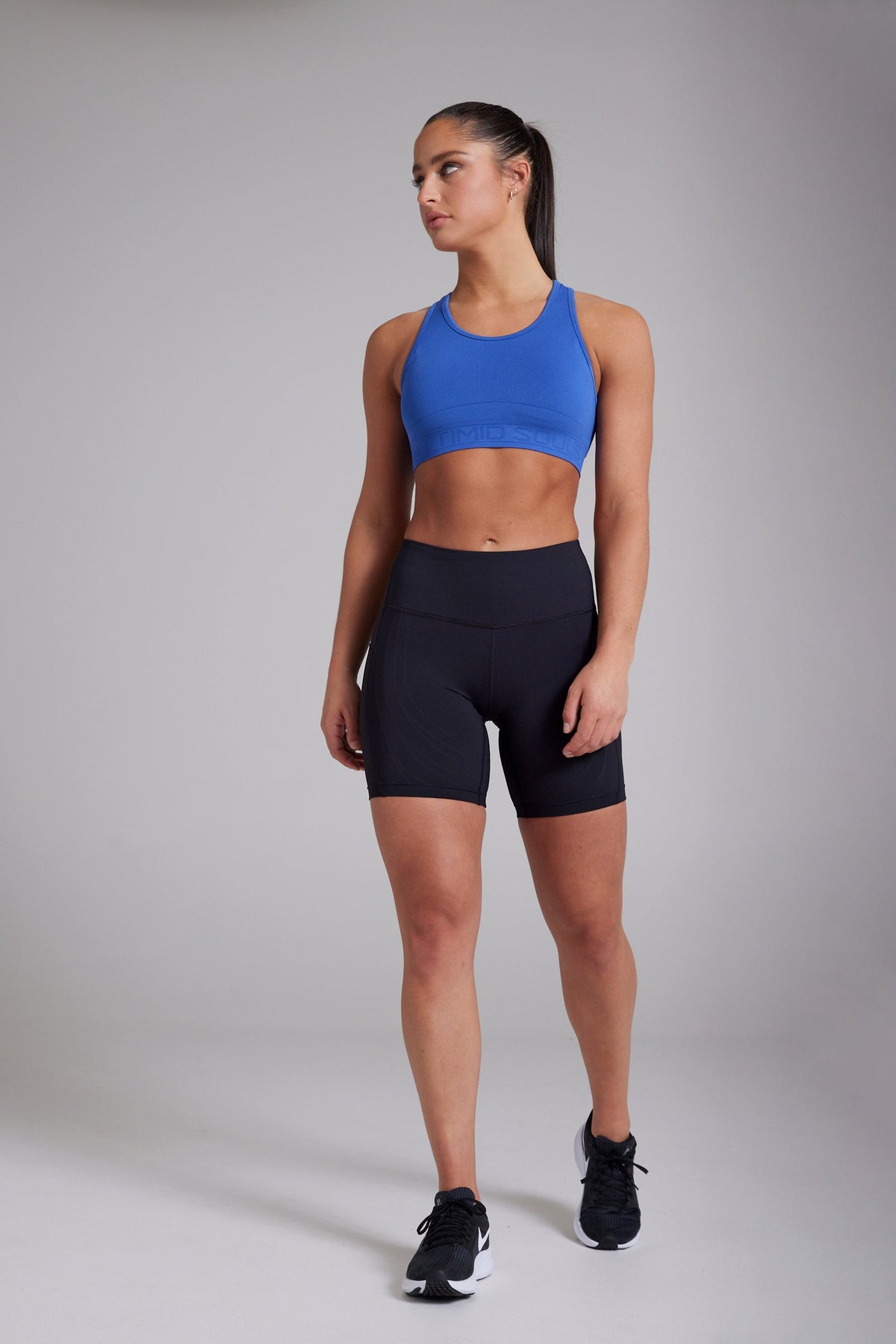 Women's POWERSENSE compression running shorts in New Black - product photo 2 of 7