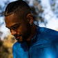 Men's AIRWRAP 1/4 zip running top in Pacific Ocean Blue - product photo 6 of 6