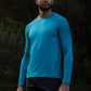 Men's AIRWRAP long sleeve running top in Big Sur Teal - product photo 2 of 4