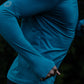 Men's AIRWRAP long sleeve running top in Big Sur Teal - product photo 3 of 4