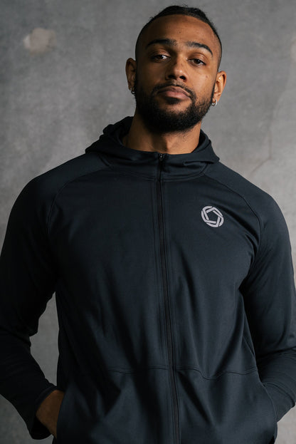 Men's tech hoodie in New Black - product photo 1 of 6
