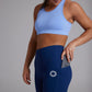 Women's POWERSENSE compression running leggings in United in Navy - product photo 6 of 6