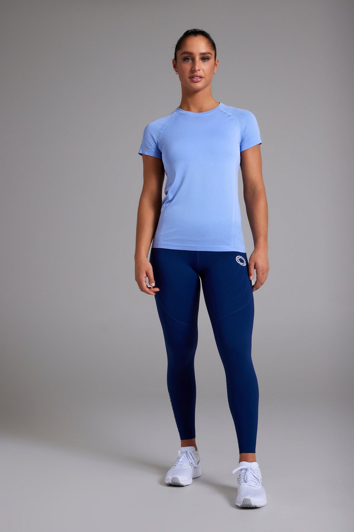 Women's GLIDE360 fitted running top in California Sky - product photo 2 of 6