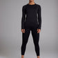 Women's GLIDE360 fitted long sleeve running top in New Black - product photo 2 of 9