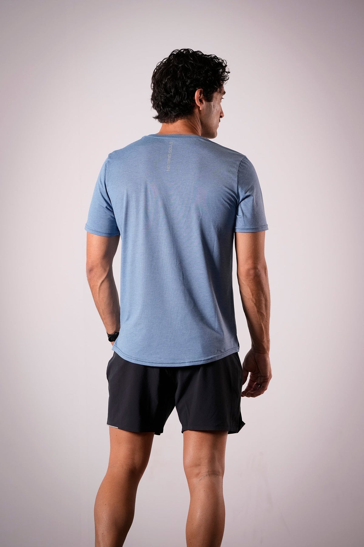 Men's FLOWDRY Tempo running top in Horizon Blue - product photo 4 of 4