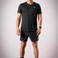 Men's FLOWDRY Tempo running top in New Black - product photo 1 of 4