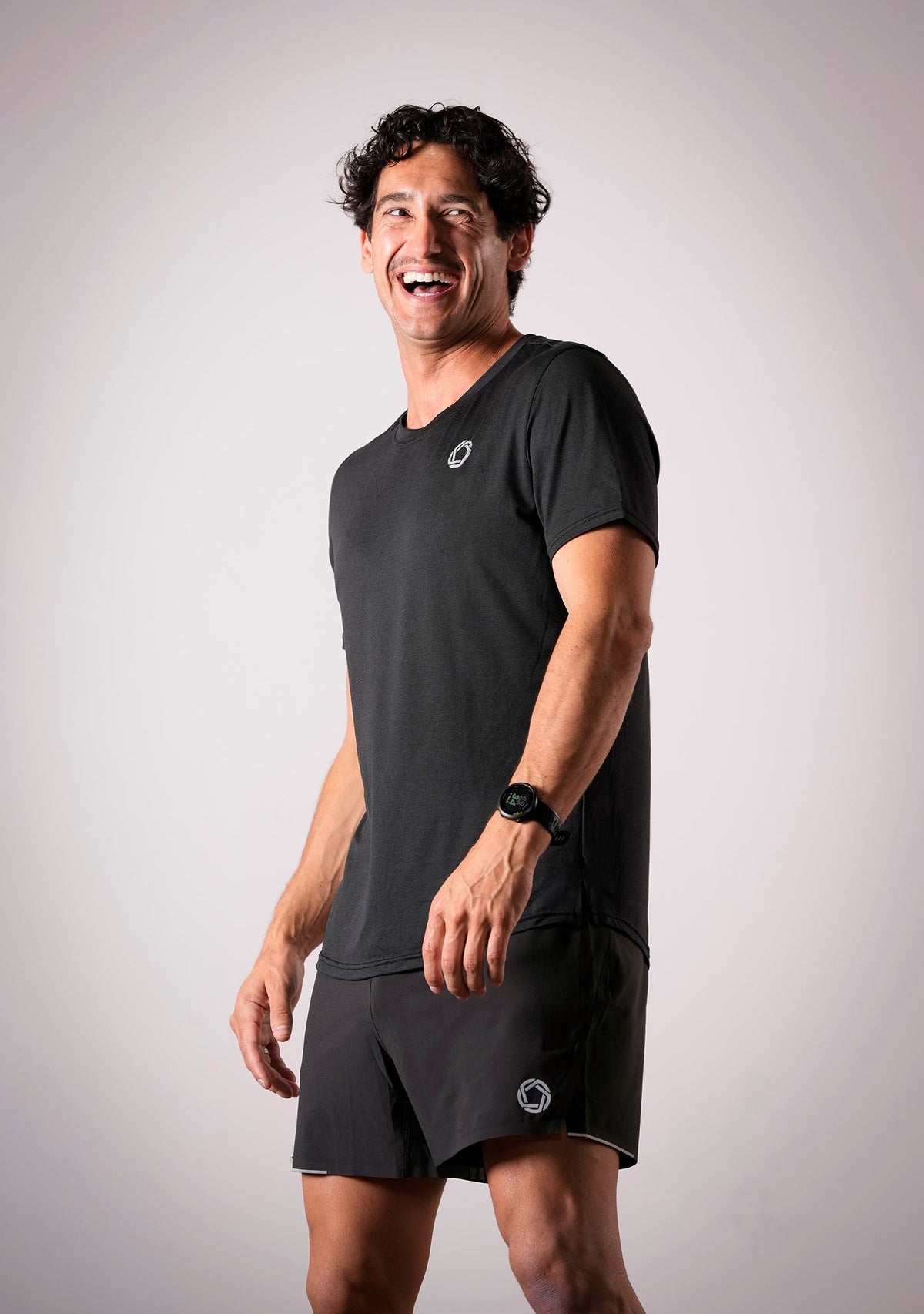 Men's FLOWDRY Tempo running top in New Black - product photo 4 of 4