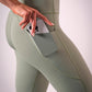 Women's BODYSENSE 2.0 running leggings in Nature - product photo 4 of 4