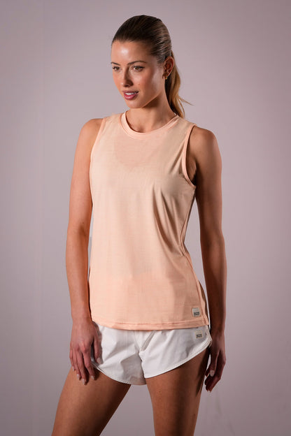 Women's Active Luxe training tank in Peach Crush - product photo 1 of 4