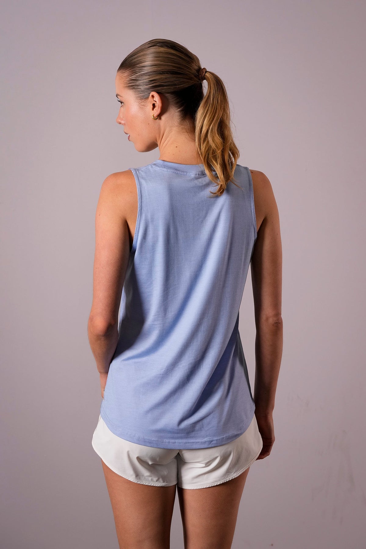 Women's Active Luxe training tank in California Sky - product photo 3 of 4