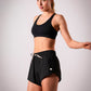 Women's EVERYWEAR 4-inch lined running shorts in New Black - product photo 2 of 4
