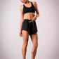 Women's EVERYWEAR 4-inch lined running shorts in New Black - product photo 3 of 4
