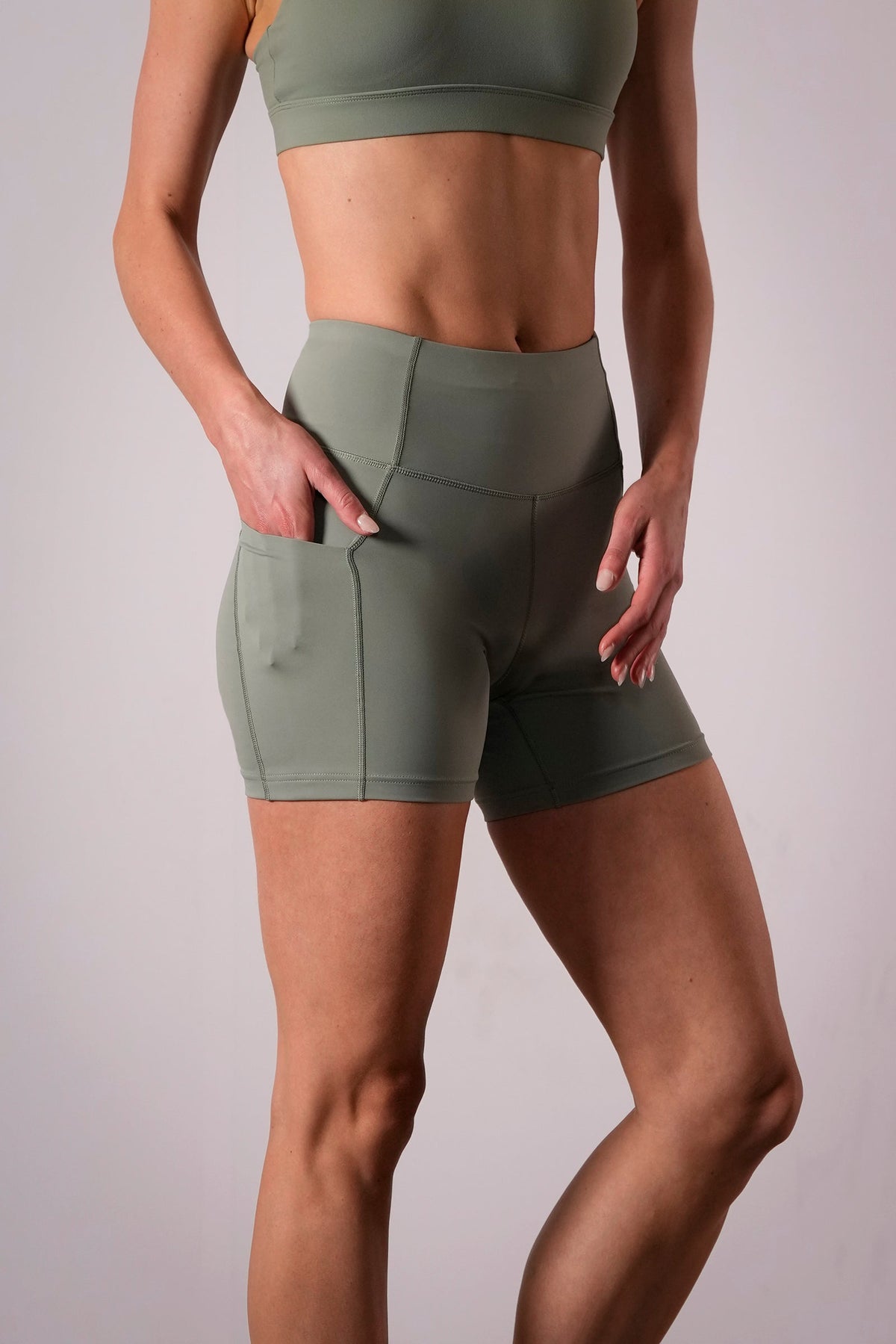 Women's BODYSENSE 2.0 5-inch running shorts in Nature - product photo 2 of 4