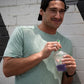 Men's Performance Luxe training top in Sea Foam Green - product photo 1 of 4