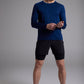 Men's GLIDE360 long sleeve running top in United in Navy - product photo 2 of 6