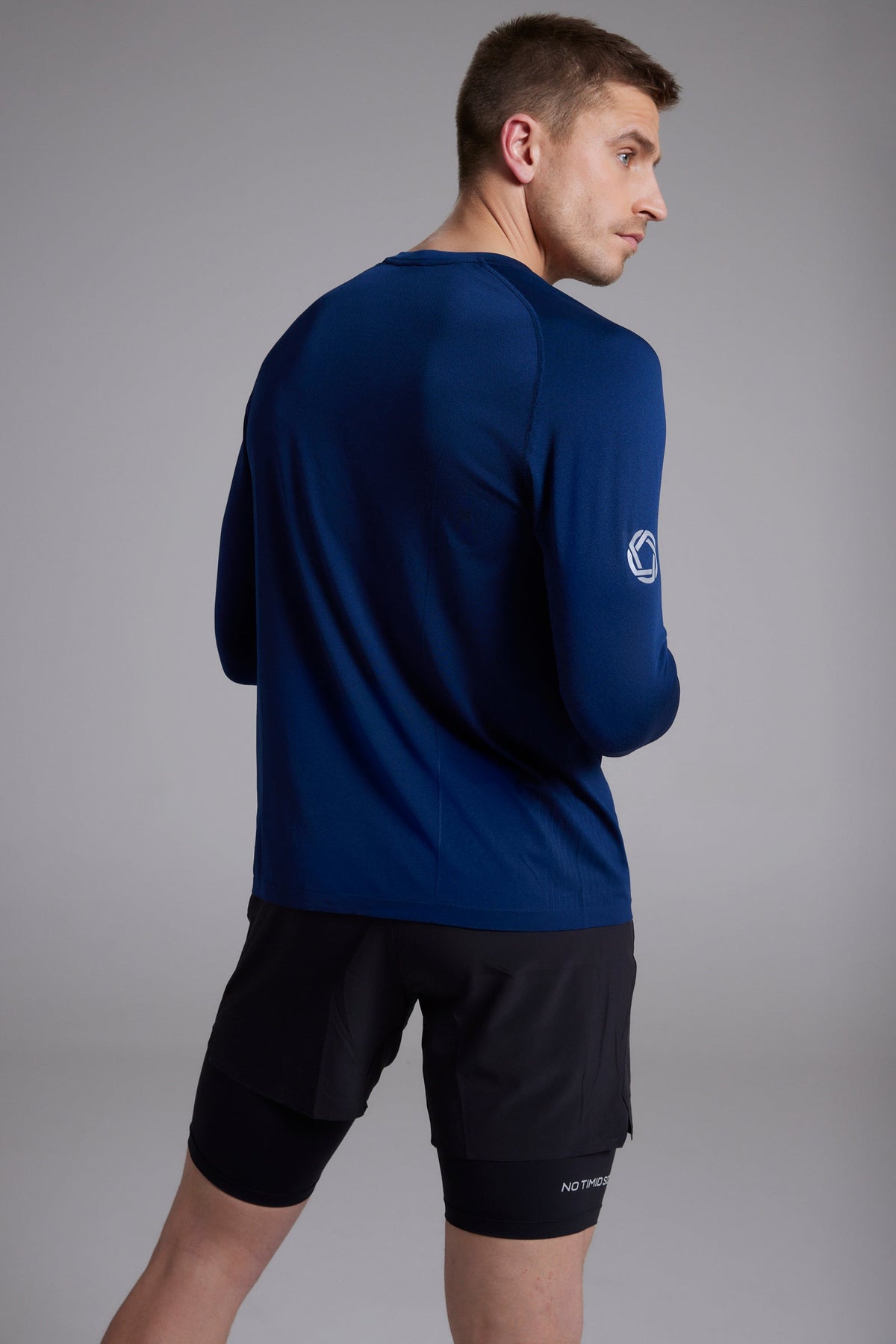 Men's GLIDE360 long sleeve running top in United in Navy - product photo 6 of 6