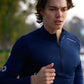 Men's AIRWRAP 1/4 zip running top in United in Navy - product photo 3 of 4