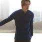 Men's AIRWRAP 1/4 zip running top in United in Navy - product photo 4 of 4