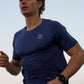 Men's GLIDE360 running top (logo) in Pacific Ocean Blue Marle - product photo 1 of 4