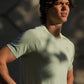 Men's GLIDE360 running top (logo) in Cool Mint - product photo 3 of 4