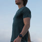 Men's GLIDE360 running top (logo) in Big Sur Teal - product photo 2 of 4
