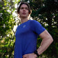 Men's GLIDE360 running top (logo) in Pacific Ocean Blue Marle - product photo 3 of 4