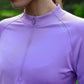 Women's AIRWRAP 1/4 zip running top in Jacaranda Trail - product photo 4 of 4