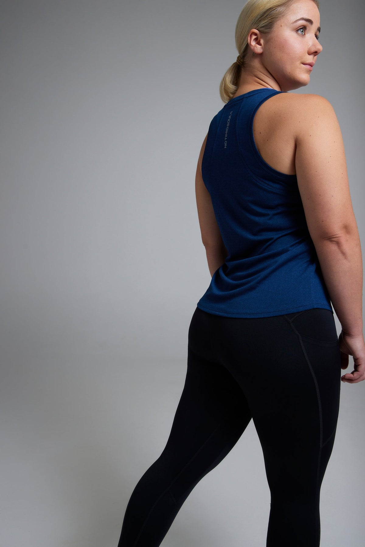 Women's FLOWDRY running tank in Blue Steel - product photo 3 of 11