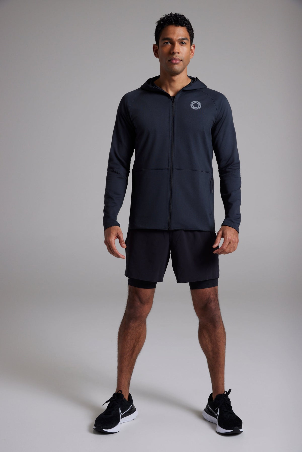 Men's tech hoodie in New Black - product photo 4 of 6