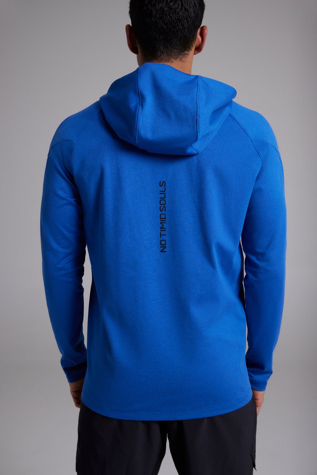 Men's tech hoodie in Pacific Ocean Blue - product photo 4 of 6