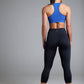 Women's BODYSENSE cropped running leggings in New Black - product photo 3 of 7