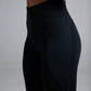 Women's BODYSENSE cropped running leggings in New Black - product photo 6 of 7