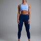 Women's BODYSENSE cropped running leggings in United in Navy - product photo 3 of 6