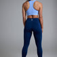 Women's BODYSENSE cropped running leggings in United in Navy - product photo 4 of 6